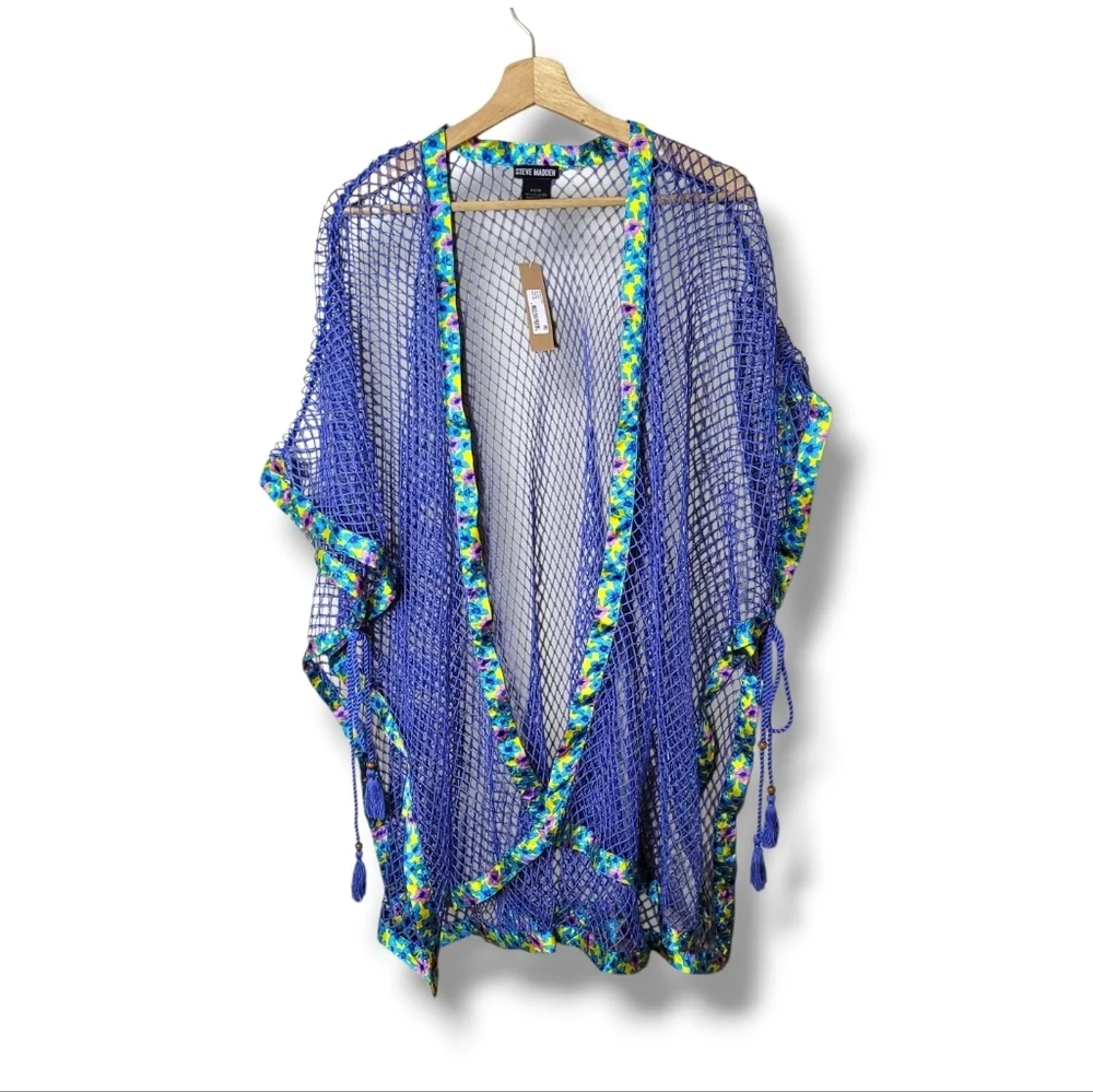 NWT Steve Madden Sheer Net Swim Cover-Up